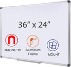 36 x 24 Inch Magnetic Dry Erase Board by DexBoard