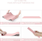 YSAGi Non-Slip Leather Desk Pad, Waterproof Laptop Computer Desk Keyboard Mat - Image 7