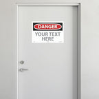 Custom OSHA Style Danger Sign 12" x 18" Adhesive Vinyl Sign, Customizable "Your - Image 3