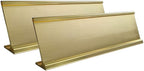 2" x 10" Aluminum Desk Name Plate Holder, Office Business Desk Sign Holder by Unknown