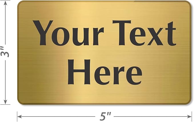 SmartSign Custom Brass Sign - Image 4