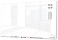 J&J worldwide Glass Whiteboard, Magnetic Brilliance White Dry Erase Board 36" x