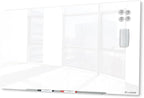 J&J worldwide Glass Whiteboard, Magnetic Brilliance White Dry Erase Board 36" x by JJworldwide