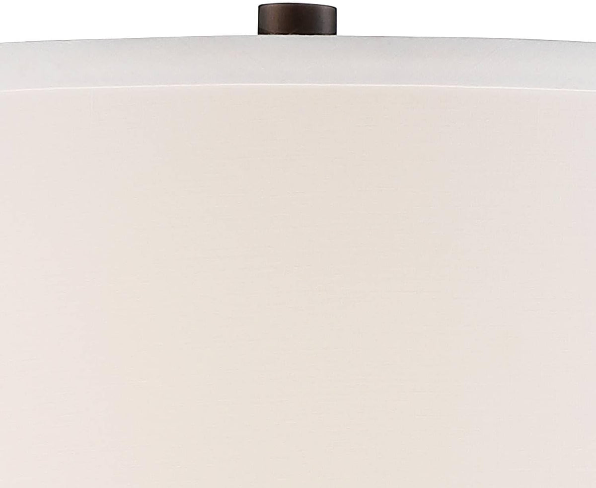 Javier 24 1/2" High Table Lamp USB and Outlet Bronze Brown Plug