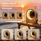blonbar dual alarm clock for heavy sleepers, dimmable showing dimensions