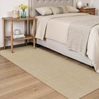 rugalia washable woven indoor outdoor runner rug 2x6 on a desk or shelf