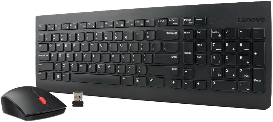 Lenovo 4X30M39458 Combo Wl Keyboard Mice Wrls,Black