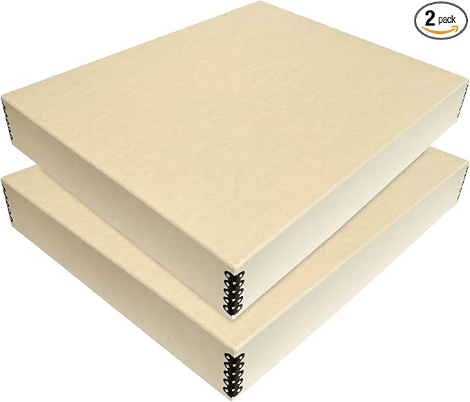 Lineco Museum Archival Storage Box, 17.75x22.75x3 in. Drop Front Design. by Lineco