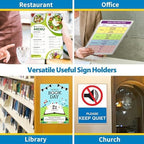 Magnetic Sign Holder Wall Mount 8.5 x 11, Plastic Door Display Frame - Image 9