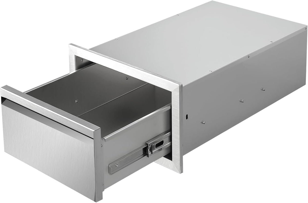 Outdoor Kitchen Drawers 14"Wx8.5"Hx23"D Flush Mount Access Sin...