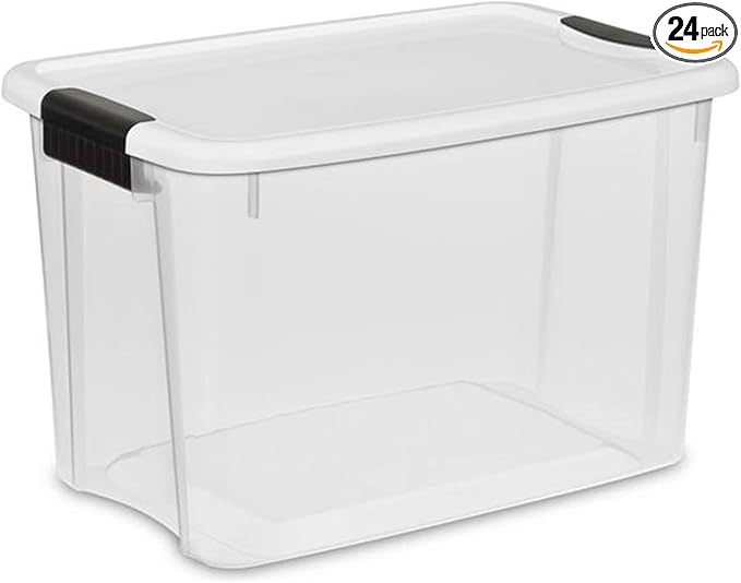 Sterilite 24-Pack Ultra Latching Box, Storage Bins by Sterilite