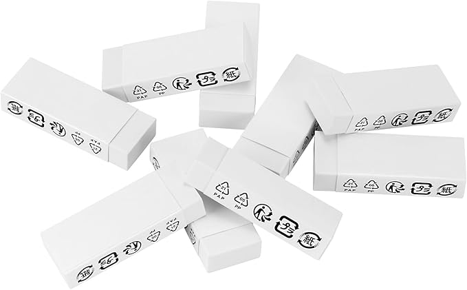 Amazon Basics Block White Eraser - Image 3