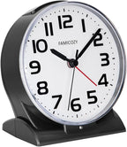 FAMICOZY Automatically Backlighted Alarm Clock, Silent No Ticking by FAMICOZY
