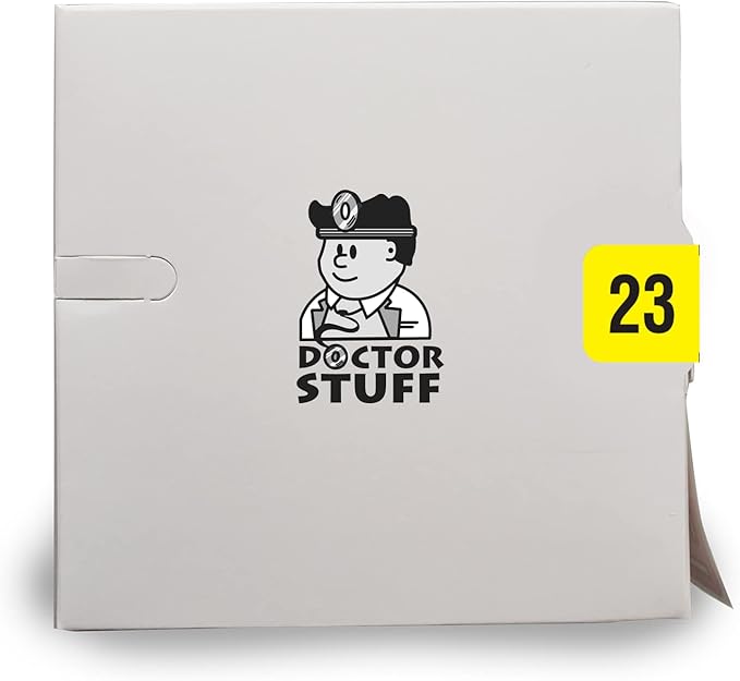 2023 Year Stickers, Doctor Stuff 2023 Chart Stickers, Fluorescent Yellow Colored - Image 3