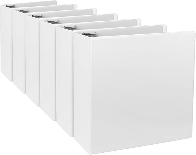 CIXILDTS 3-Inch 3 Ring Binder, Standard 3" Slant-D Ring Binder Fit Letter Size by CIXILDTSOffice