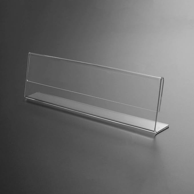 NIUBEE 12 Pack Acrylic 2x8 Name Plates - Image 3