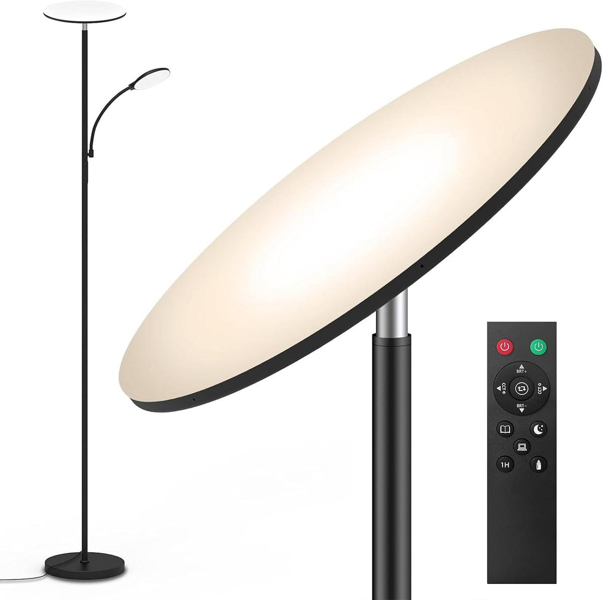 marctronic Floor Lamps for Living Room, 44W/4500LM Super Bright 2 in 1 LED Fl...