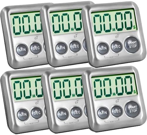 Elegant Digital Kitchen Timer Stainless Steel by eTradewinds