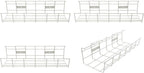 Under Desk Cable Management- 4 Pack Cord Organizer. Metal Wire Cable Management