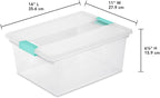 Sterilite 12-Pack Clip Box, Stackable Clear Plastic Bins - Image 3