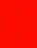 8-1/2 x 11" Neon Color High Light Fluorescent Labels by NextDayLabels