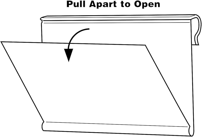 50 Pack Reusable Plastic Wire Shelf Label Holder, - Image 3
