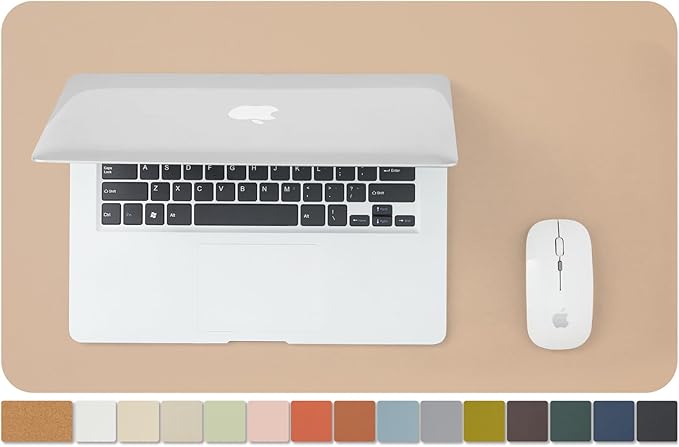 Cork Desk Mat - Small Dual-Sided Desk Pad by HOMIEAZICOZI