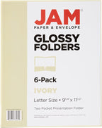 JAM PAPER Laminated Two Pocket Glossy School Folders - Image 6
