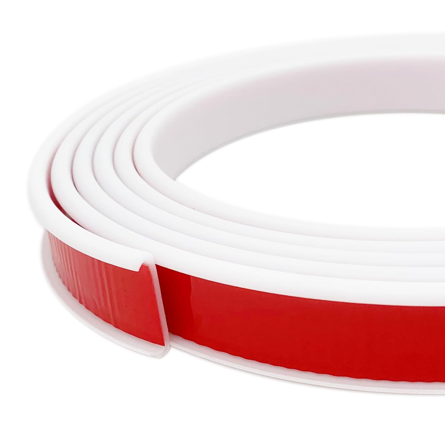 U-Shape Plywood Edge Banding - 3/4" Edge Protector, Self-Adhesive Trim for Veneer, Furniture, Countertop, Table, Sheet Metal - White, 20Ft