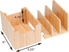MobileVision Bamboo Charging Station & Compatible Apple Watch Adapter Combo - Image 3