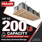 hyloft 33 in. x 34 in. adjustable garage, close-up detail