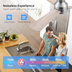 asyko 46" silver modern low profile ceiling fans shown in use