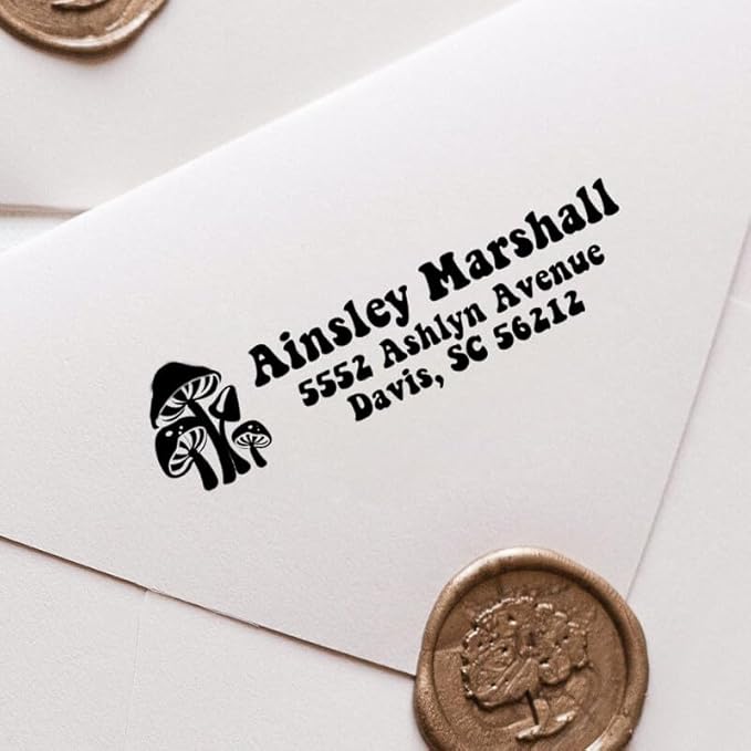 Custom Floral Address Stamp | Choose from 12 Designs | Multiple Ink Color - Image 3