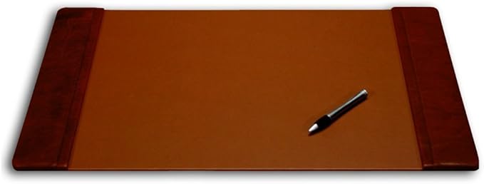 DACASSO Leather Desk Pad with Side Rails by Dacasso