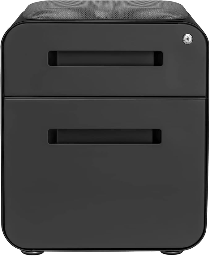 Laura Davidson Furniture STOCKPILE Mini Seated 2 Drawer Mobile File Cabinet - Image 6