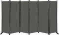 MAYOLIAH 6 Panel Folding Privacy Screen 9ft Wide, 6ft Tall Partition Room by MayoliahHome