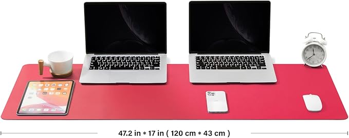 Large Desk Mat - 47.2"x 17" Non-Slip PU Desk Pad - Image 2