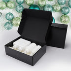 rempry 12x9x4 black shipping boxes 20 pack, large, package contents