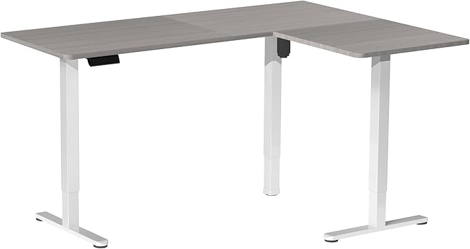 VIVO Electric Corner 63 x 55 inch L-Shaped Standing Desk, Memory Height - Image 9