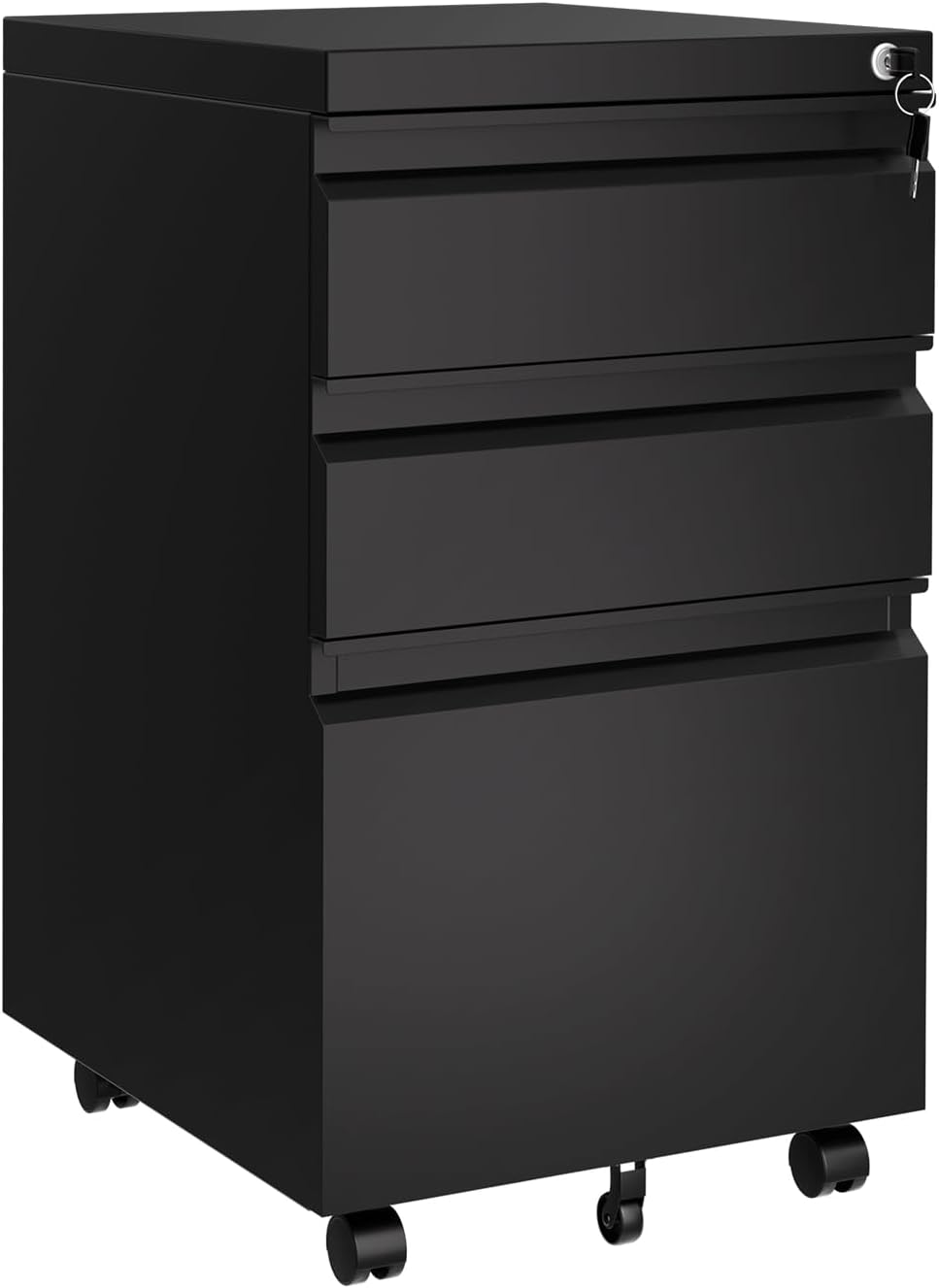 garveehome file cabinet 3-drawer mobile file cabinet with, main product view