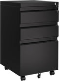 garveehome file cabinet 3-drawer mobile file cabinet with, main product view