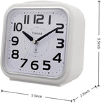 Tinload 5.5" Large Analog Alarm Clock Silent Non Ticking, Gentle Wake, Beep - Image 3