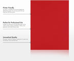 LUXPaper 8.5" x 11" Paper | Letter Size | Ruby Red | 80lb. Text | 500 Qty - Image 8