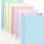 6 PCS Pastel Plastic Report Covers by gisgfim