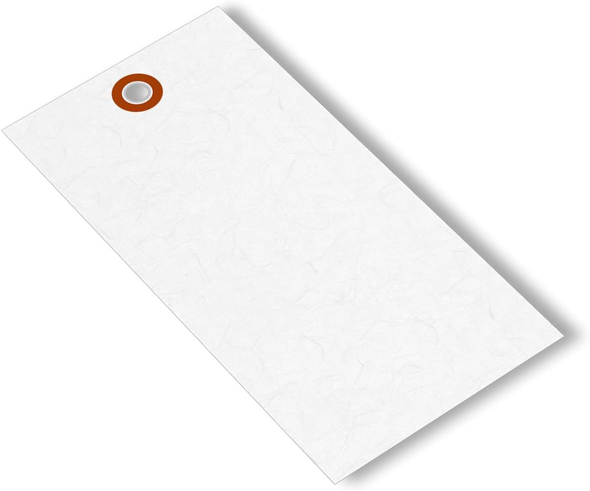 SmartSign 5.25 x 2.625 inch “White” Blank Tyvek Shipping Tags