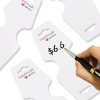 200PCS Necklace Display Cards Self Adhesive Jewelry Packaging Card - Image 3