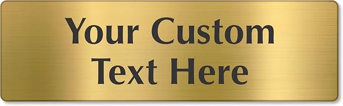SmartSign Custom Brass Sign - Image 6