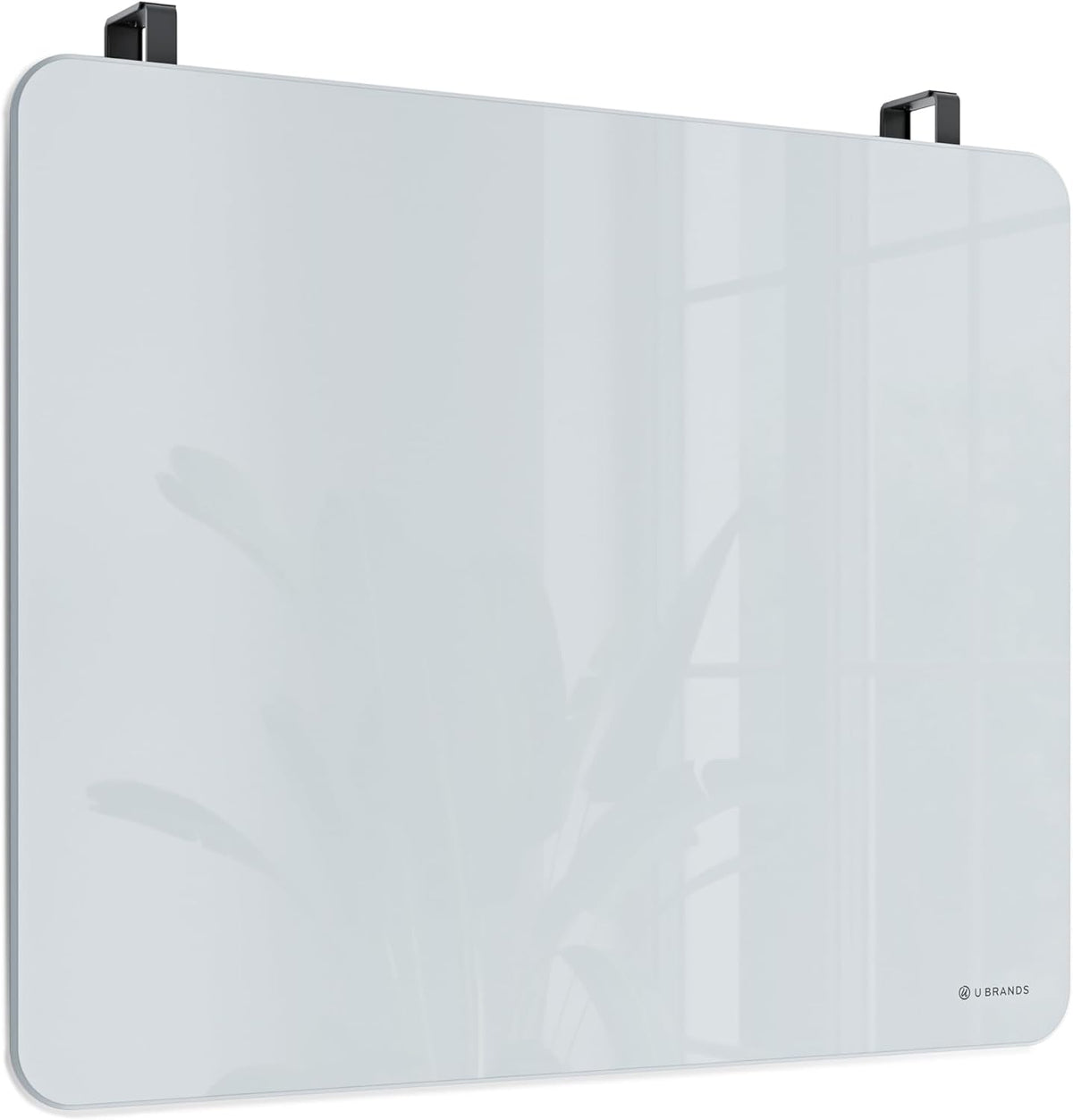 U Brands Glass Dry Erase Whiteboard, Cubicle Whiteboard, 16" x 20",...