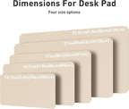Aothia Faux Leather Desk Mat – Large Mouse Pad, Non-Slip PU Leather Blotter - Image 5