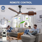 outdoor ceiling fan with light: 52 inch 3 shown in use